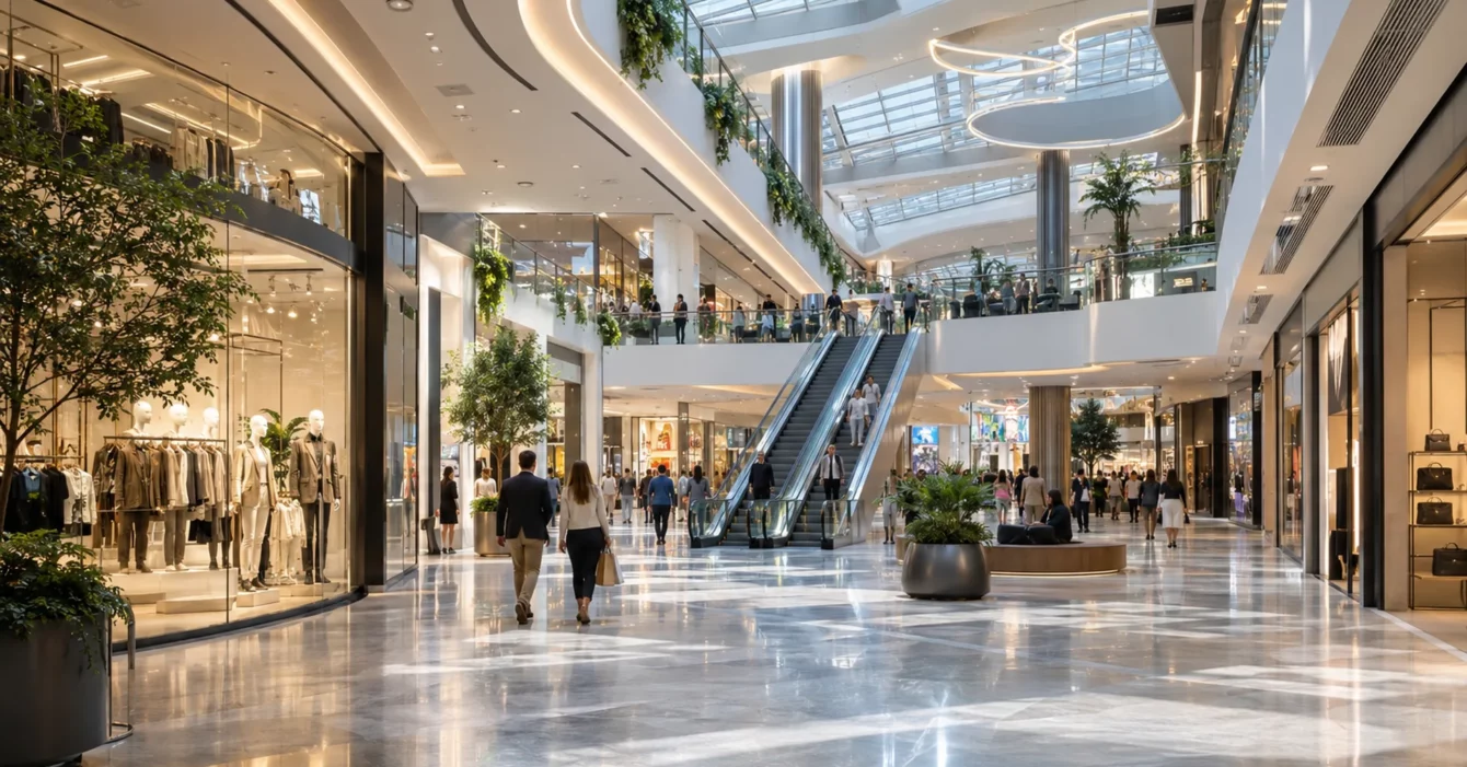 GTB et supervision dans une galerie commerciale moderne